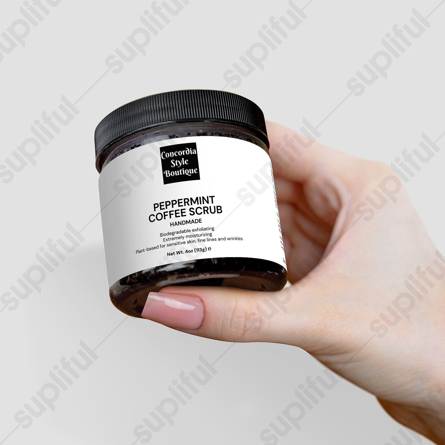Peppermint Coffee Scrub - Ships exclusively to US - Premium Peppermint Coffee Scrub from Concordia Style Boutique - Just $14.55! Shop now at Concordia Style Boutique
