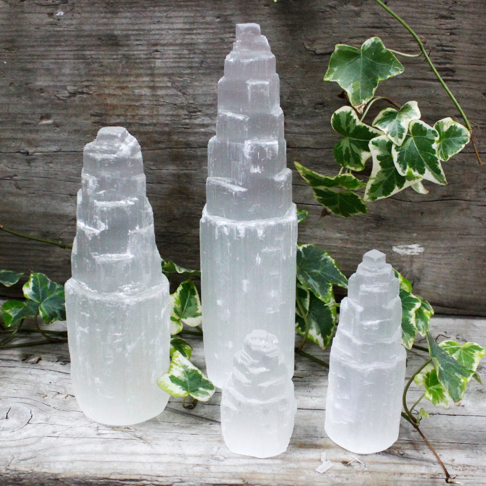 Natural Selenite Tower - 20 cm - Premium Home Living & Improvement from AW DROPSHIP - Just $32.94! Shop now at Concordia Style Boutique