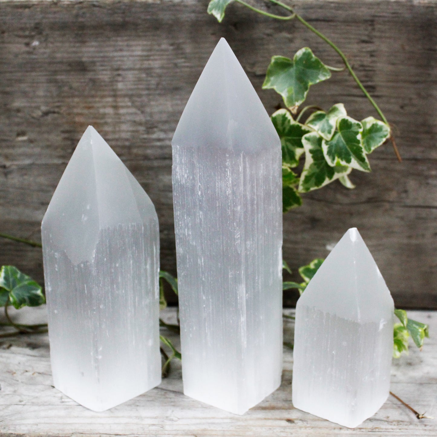 Selenite Pencil Point Tower - 10 cm (4 Sets) - Premium Home Living & Improvement from AW DROPSHIP - Just $23.87! Shop now at Concordia Style Boutique
