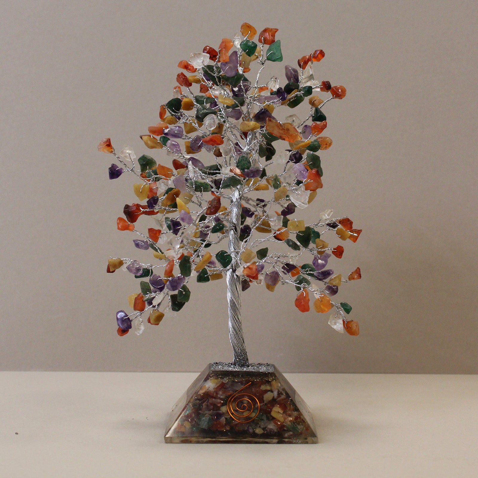 Gemstone Tree with Organite Base - 320 Stone - Multi - Premium Gemstone Tree from AW DROPSHIP - Just $47.28! Shop now at Concordia Style Boutique