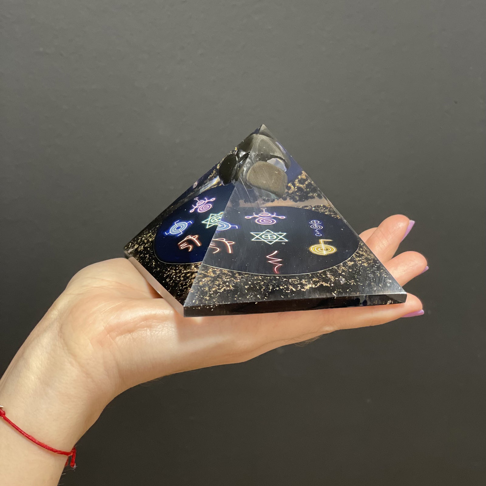 Orgonite Pyramid - Midnight Reiki - 90mm - Premium Home Living & Improvement from AW DROPSHIP - Just $38.60! Shop now at Concordia Style Boutique