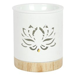 White Lotus Cut Out Oil Burner - Premium Home Living & Improvement from AW DROPSHIP - Just $27.67! Shop now at Concordia Style Boutique