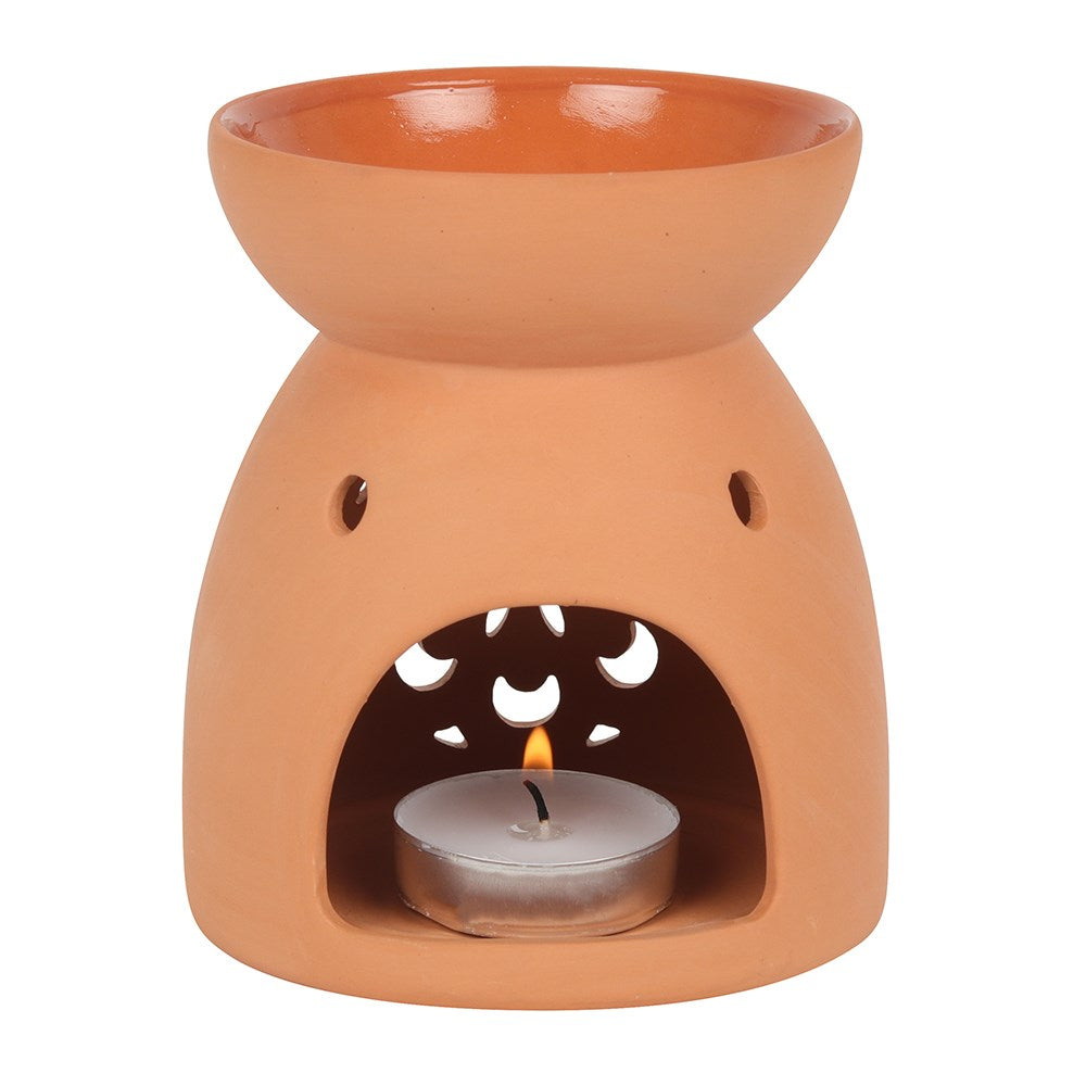 Floral Cutout Terracotta Effect Oil Burner - Premium Floral Cutout Terracotta Effect Oil Burner from AW DROPSHIP - Just $27.67! Shop now at Concordia Style Boutique