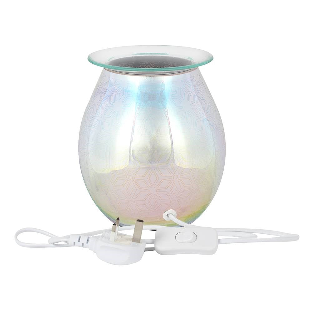 Geometric Flower Light-up Electric Oil Burner - Premium Home Living & Improvement from AW DROPSHIP - Just $41.31! Shop now at Concordia Style Boutique