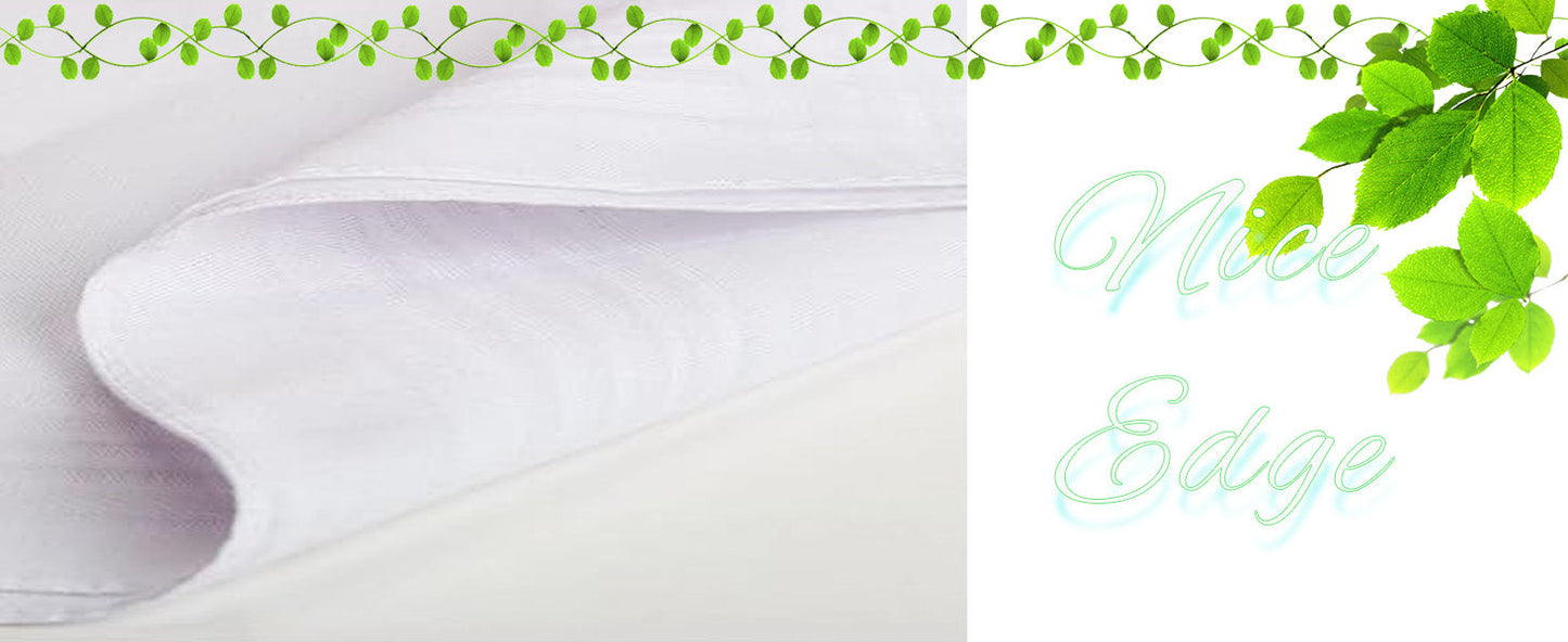 Scotamalone Men's Handkerchiefs 100% Soft Cotton White Hankie Hankerchieves - Premium Men's Handkerchief from Concordia Style Boutique - Just $12.12! Shop now at Concordia Style Boutique