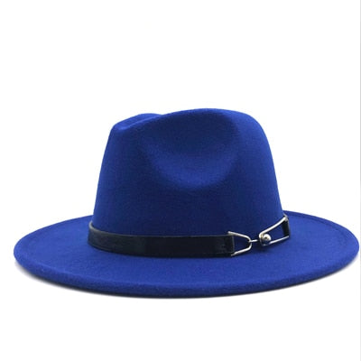 Wool Vintage Gangster Trilby Felt Fedora Hat With Wide Brim Gentlemen and Ladies - Premium hat from Concordia Style Boutique - Just $22.14! Shop now at Concordia Style Boutique