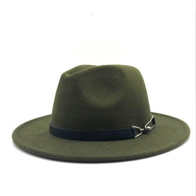 Wool Vintage Gangster Trilby Felt Fedora Hat With Wide Brim Gentlemen and Ladies - Premium hat from Concordia Style Boutique - Just $22.14! Shop now at Concordia Style Boutique