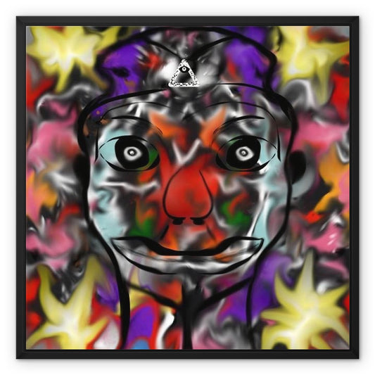 Tears of a Clown Framed Canvas