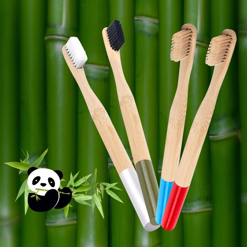 Eco-Friendly Natural Bamboo Charcoal Toothbrush Soft Bristle Wooden Handle Adult Teeth Clean Travel Tooth Brush - Premium  from Consonance Store - Just $12.12! Shop now at Concordia Style Boutique