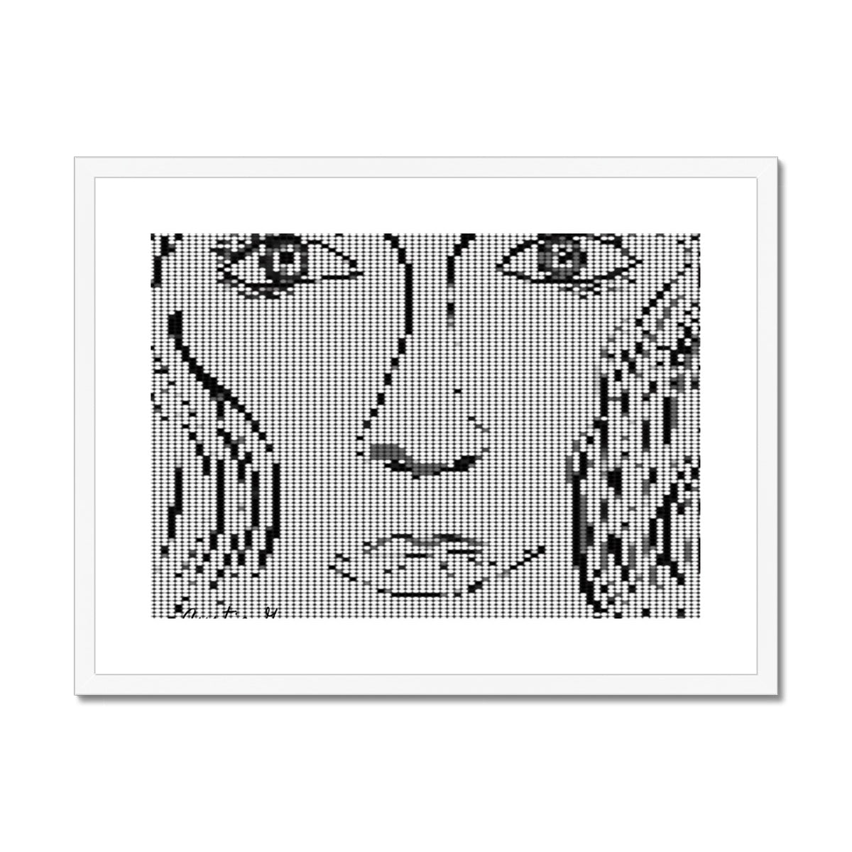 Digital Woman Framed & Mounted Print