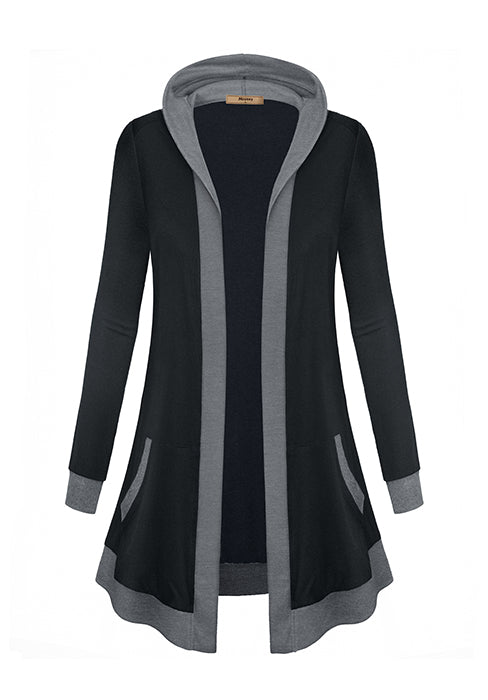 Miusey Womens Zip Up Tunic Sweatshirt Collar Neck Lightweight Long Jacket Cardigans - Premium  from Concordia Style Boutique - Just $40.45! Shop now at Concordia Style Boutique