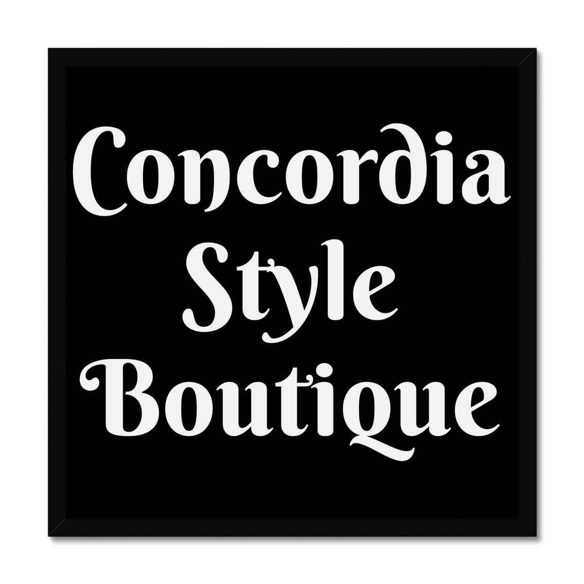 Concordia Style Boutique Framed Print