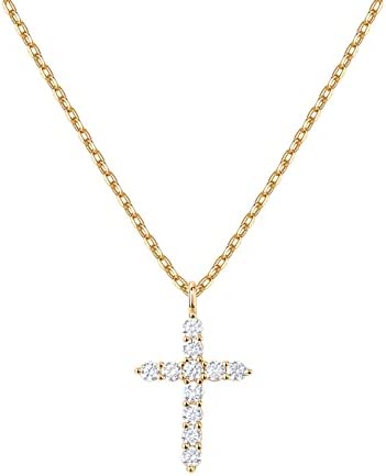 PAVOI 14K Gold Plated Cross Necklace for Women | Cross Pendant | Gold Necklaces for Women - Premium Jewelry from Concordia Style Boutique - Just $18.29! Shop now at Concordia Style Boutique