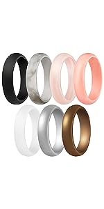 ThunderFit Silicone Wedding Rings for Men, Breathable Step Edge 2 Layer - 10mm Width - 2.3mm Thick - Premium ring from Concordia Style Boutique - Just $15.04! Shop now at Concordia Style Boutique