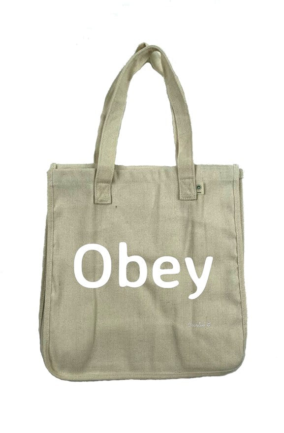 Hemp Market Tote - Obey - Premium bags from Apliiq - Just $45.58! Shop now at Concordia Style Boutique
