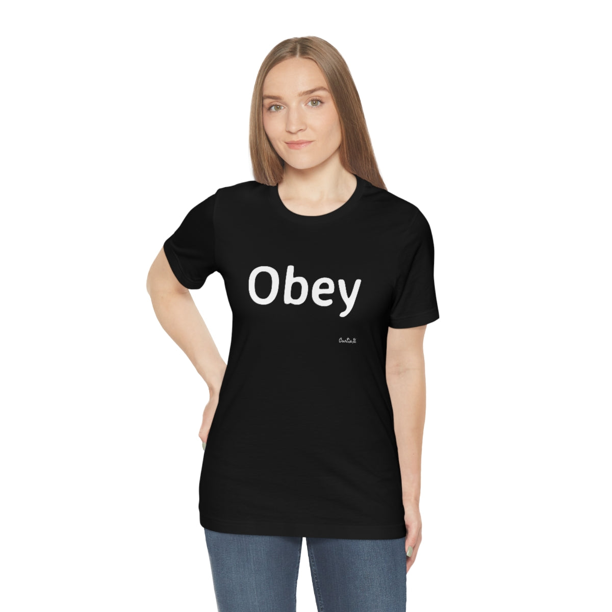 Unisex Jersey Short Sleeve T-Shirt - Obey - Premium T-Shirt from Printify - Just $16.37! Shop now at Concordia Style Boutique