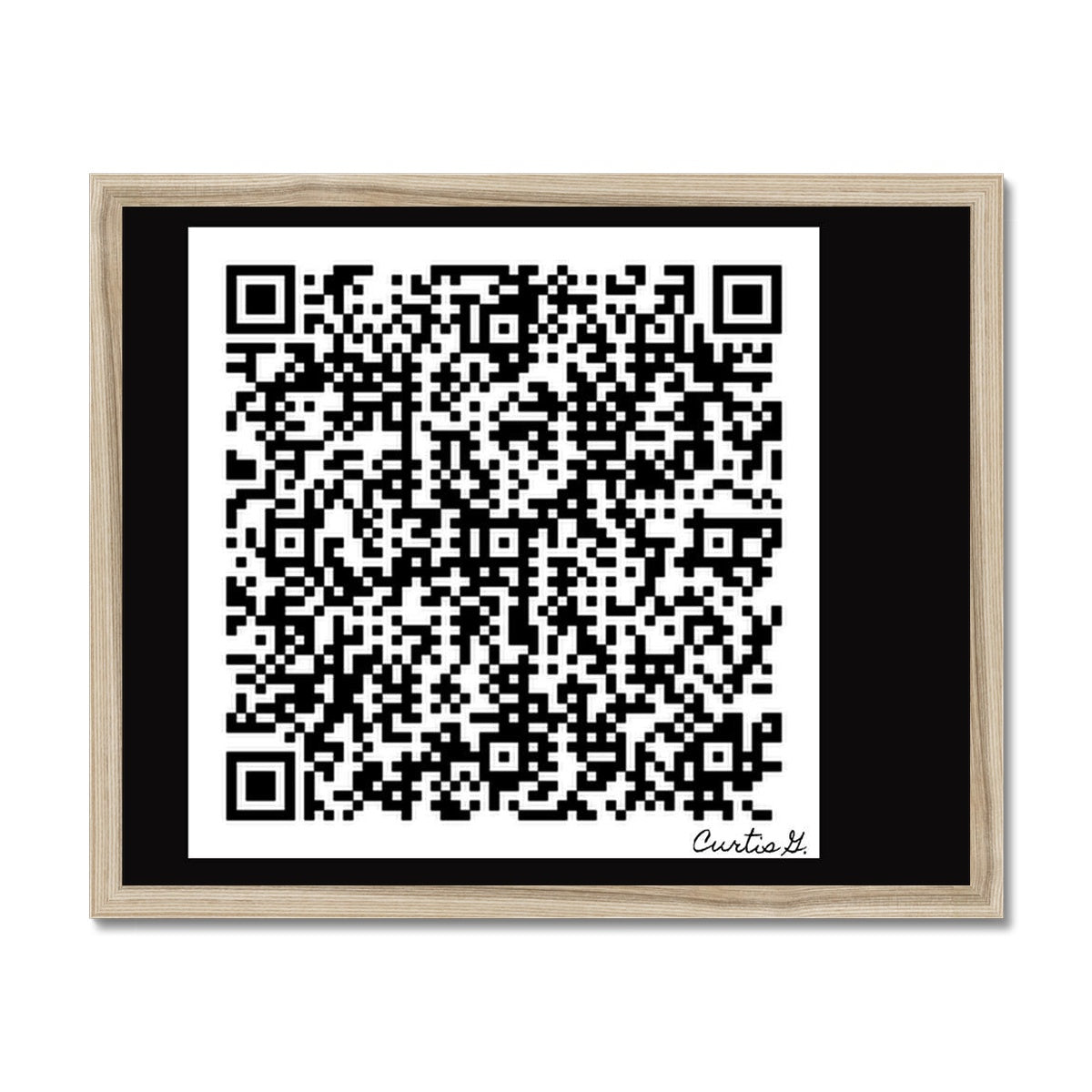 Scan Me Budget Framed Poster