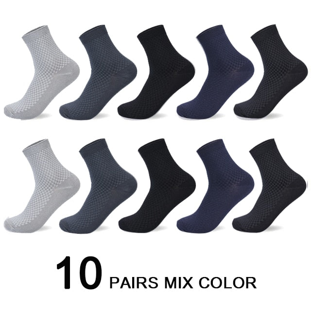 Bamboo Fiber Socks (10 Pairs ) - Premium Bamboo Fiber Socks from Concordia Style Boutique - Just $13.85! Shop now at Concordia Style Boutique