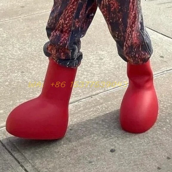 Red Rain Boots - Thick Bottom