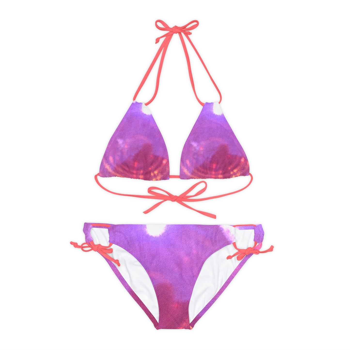 Pink - Strappy Bikini Set - Premium Bikini from Concordia Style Boutique - Just $59.70! Shop now at Concordia Style Boutique