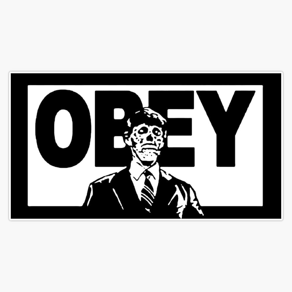 Obey Bumper Sticker Vinyl Decal 5" - Premium decal from Concordia Style Boutique - Just $6.99! Shop now at Concordia Style Boutique