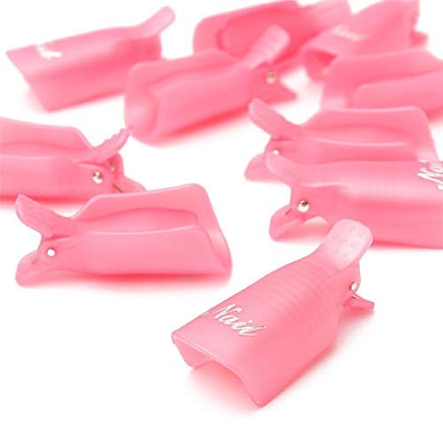 10 PC Plastic Acrylic Nail Art Soak Off Cap Clip-  UV Gel Polish Remover Wrap Tool (Pink) - Premium Plastic Acrylic Nail Art Soak Off Cap Clip from Concordia Style Boutique - Just $9.92! Shop now at Concordia Style Boutique