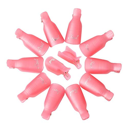 10 PC Plastic Acrylic Nail Art Soak Off Cap Clip-  UV Gel Polish Remover Wrap Tool (Pink) - Premium Plastic Acrylic Nail Art Soak Off Cap Clip from Concordia Style Boutique - Just $9.92! Shop now at Concordia Style Boutique