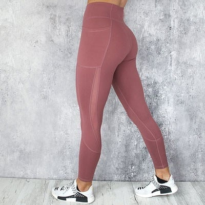 Pocket Solid Sport Yoga Pants - Premium  from Concordia Style Boutique - Just $26.85! Shop now at Concordia Style Boutique