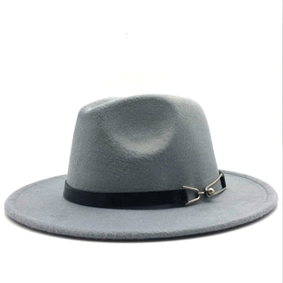 Wool Vintage Gangster Trilby Felt Fedora Hat With Wide Brim Gentlemen and Ladies - Premium hat from Concordia Style Boutique - Just $22.14! Shop now at Concordia Style Boutique