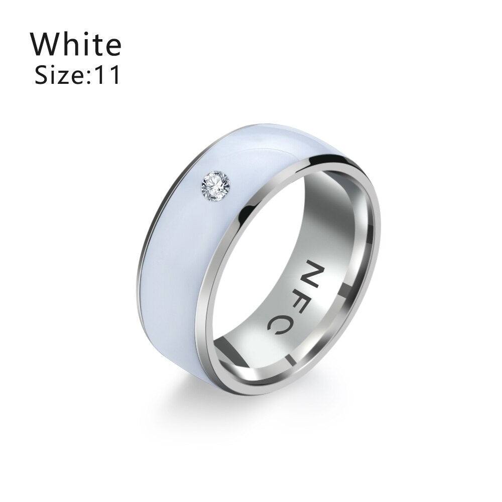 1PC New Fashion Multifunctional NFC Finger Ring Waterproof Wearable Connect Smart Ring Intelligent Technology Phone Equipment