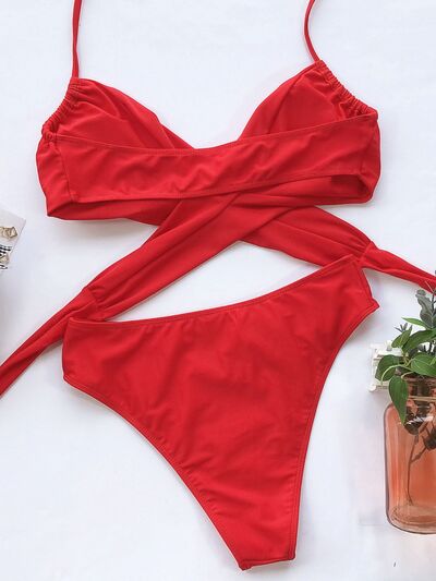 Halter Neck Two-Piece Bikini Set - Premium Halter Neck Two-Piece Bikini Set from Concordia Style Boutique - Just $22.38! Shop now at Concordia Style Boutique