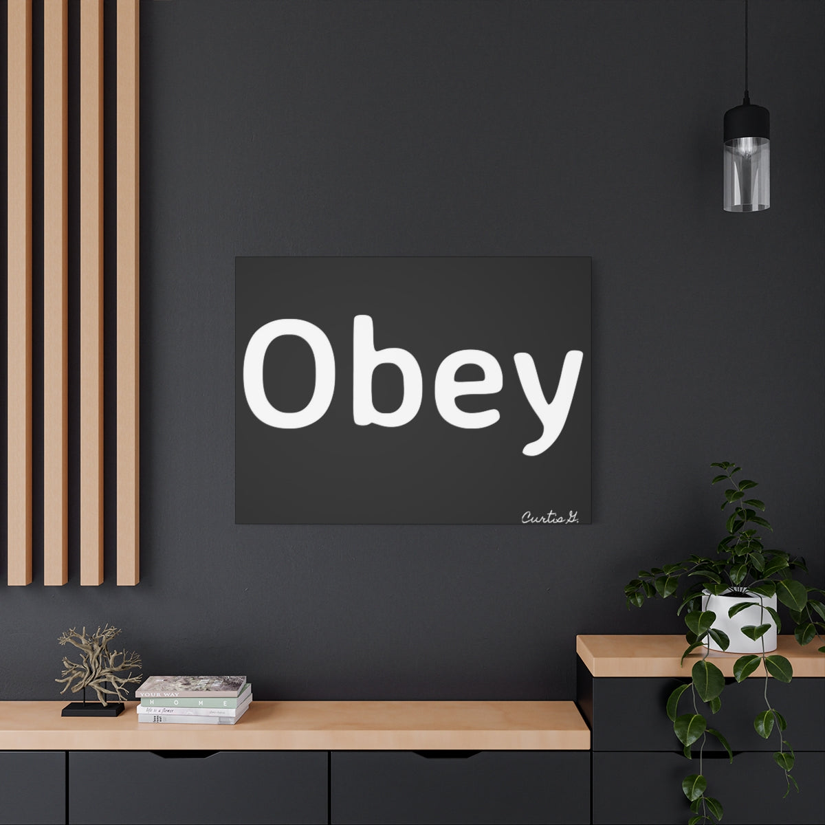 Obey - Classic Canvas - Premium Canvas from Printify - Just $23.12! Shop now at Concordia Style Boutique