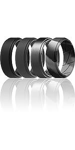 ThunderFit Silicone Wedding Rings for Men, Breathable Step Edge 2 Layer - 10mm Width - 2.3mm Thick - Premium  from Concordia Style Boutique - Just $15.04! Shop now at Concordia Style Boutique
