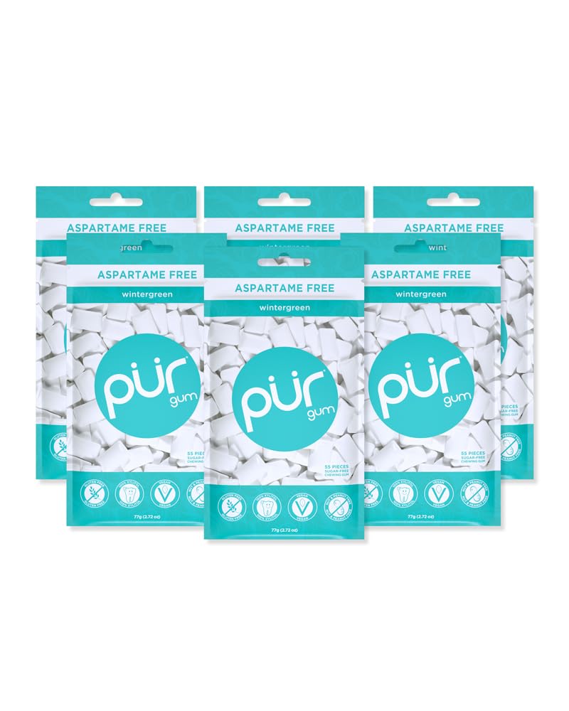 PUR Gum | Aspartame Free Chewing Gum | 100% Xylitol | Sugar Free, Vegan, Gluten Free & Keto Friendly | Natural Spearmint Flavored Gum, 55 Pieces (Pack of 1) - Premium chewing gum from Concordia Style Boutique - Just $9.27! Shop now at Concordia Style Boutique