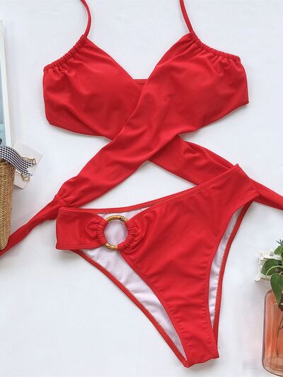 Halter Neck Two-Piece Bikini Set - Premium Halter Neck Two-Piece Bikini Set from Concordia Style Boutique - Just $22.38! Shop now at Concordia Style Boutique