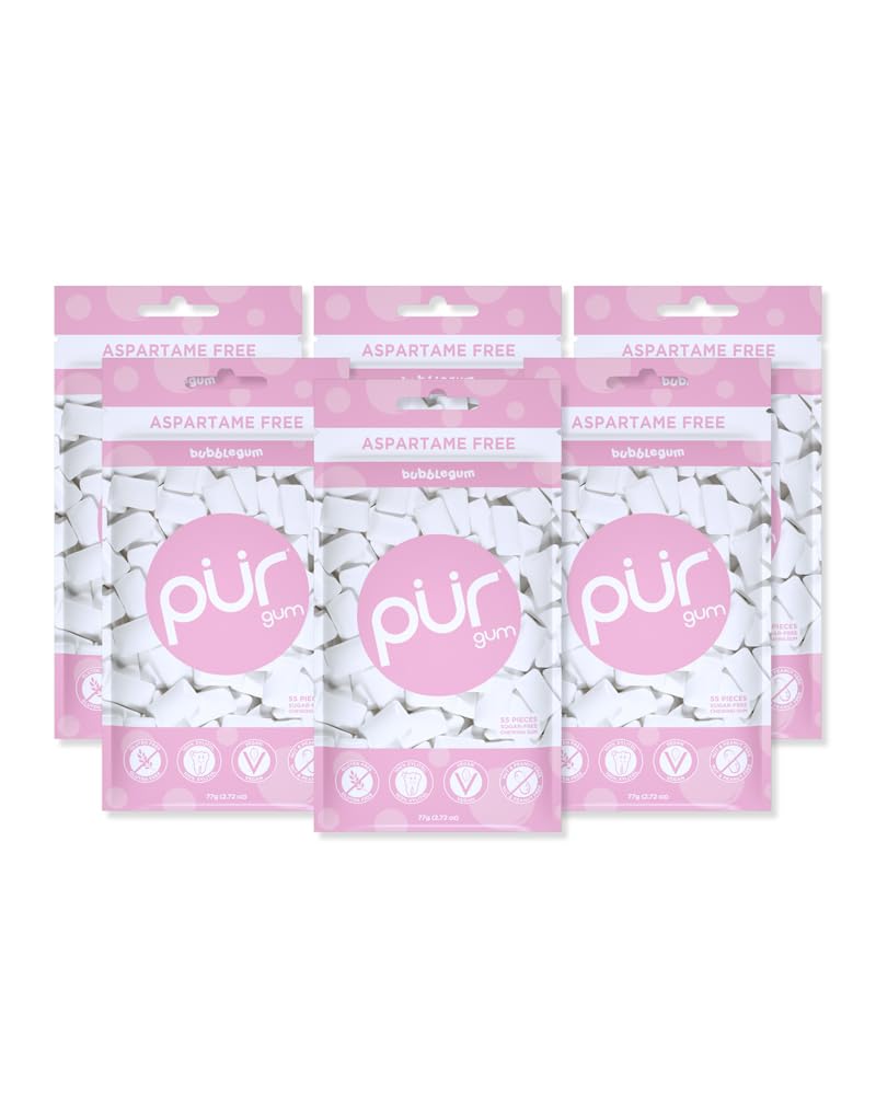 PUR Gum | Aspartame Free Chewing Gum | 100% Xylitol | Sugar Free, Vegan, Gluten Free & Keto Friendly | Natural Spearmint Flavored Gum, 55 Pieces (Pack of 1) - Premium chewing gum from Concordia Style Boutique - Just $9.27! Shop now at Concordia Style Boutique