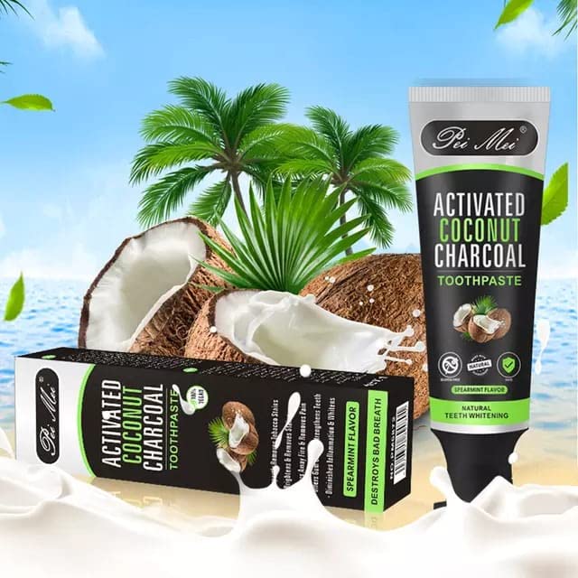 Activated Coconut Charcoal Toothpaste Teeth Whitening Toothpaste, Vegan, Triclosan Free, Peroxide Free, SLS Free, Mint, 4 Ounce (1 Pack) - Premium toothpaste from Concordia Style Boutique - Just $25.12! Shop now at Concordia Style Boutique