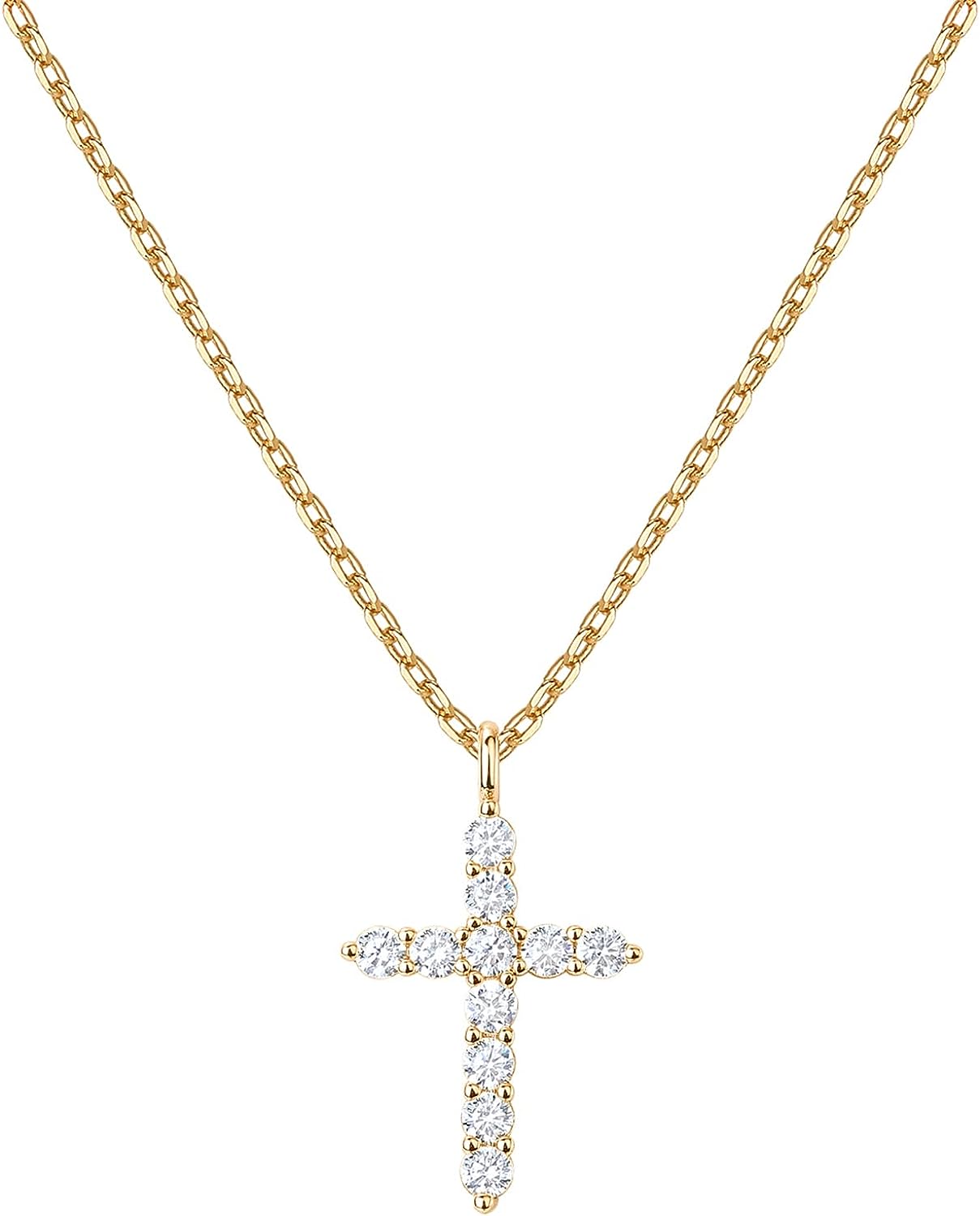 PAVOI 14K Gold Plated Cross Necklace for Women | Cross Pendant | Gold Necklaces for Women - Premium Jewelry from Concordia Style Boutique - Just $18.29! Shop now at Concordia Style Boutique