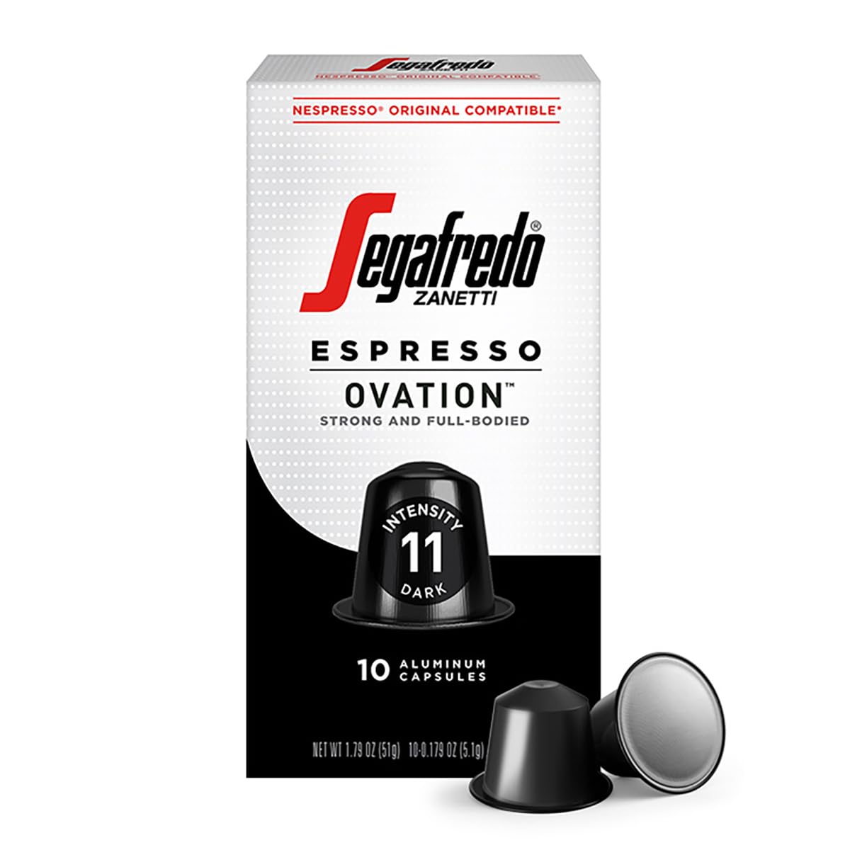 Segafredo Zanetti Forte Espresso Capsules, Extra Dark Roast, Intensity 12, Compatible with Nespresso Original Machines, 10 Count Aluminum Pods - Premium Espresso Capsules from Concordia Style Boutique - Just $9.91! Shop now at Concordia Style Boutique