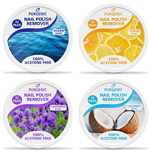 Purgenic Nail Polish Remover Pads - (128 Count) - On the Go & Travel - Lint Free Nail Polish Wipes - Pre-soaked Pads Made All Natural Ingredients - Cuticle Wipes - No Harsh Odor or Chemicals - Premium Nail Polish Remover Pads from Concordia Style Boutique - Just $21.68! Shop now at Concordia Style Boutique