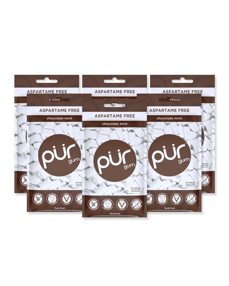 PUR Gum | Aspartame Free Chewing Gum | 100% Xylitol | Sugar Free, Vegan, Gluten Free & Keto Friendly | Natural Spearmint Flavored Gum, 55 Pieces (Pack of 1) - Premium chewing gum from Concordia Style Boutique - Just $9.27! Shop now at Concordia Style Boutique