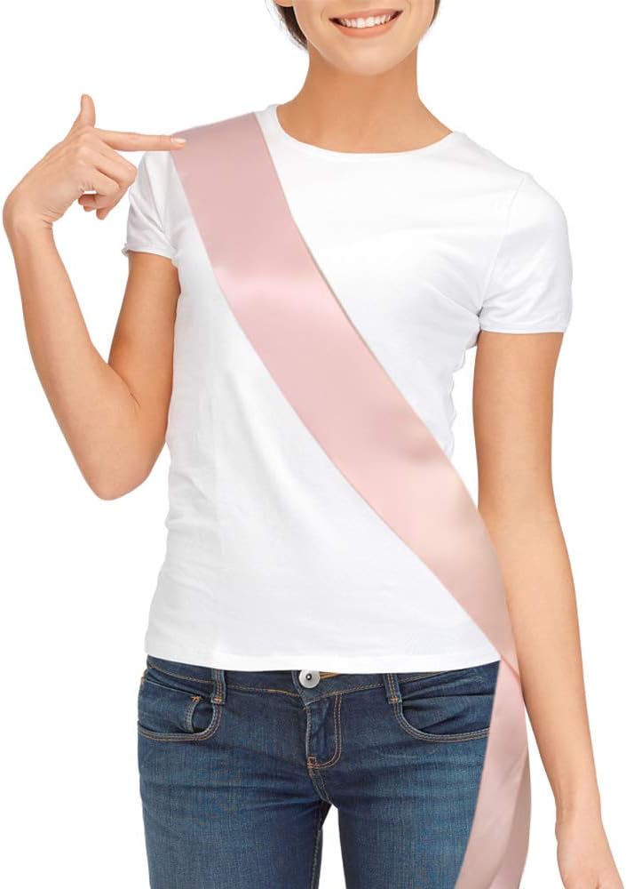 Blank Satin Sash, Plain Sash, Party Decorations, Make Your Own Sash (Pink) - Premium sash from Concordia Style Boutique - Just $15.15! Shop now at Concordia Style Boutique