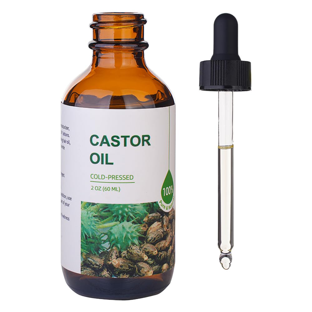 Castor Oil Organic Cold Pressed Unrefined(2oz),100% Pure Natural Jamaican Black Castor Oil for Hair Growth, eyelashes and eyebrows,Skin Moisturizer & Hair Treatment Starter Kit - Premium Castor Oil from Concordia Style Boutique - Just $18.74! Shop now at Concordia Style Boutique