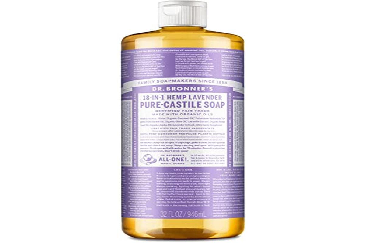 Dr. Bronner's - Pure-Castile Liquid Soap (Lavender, 8 ounce) - Made with Organic Oils, 18-in-1 Uses: Face, Body, Hair, Laundry, Pets and Dishes, Concentrated, Vegan, Non-GMO - Premium  from Concordia Style Boutique - Just $12.28! Shop now at Concordia Style Boutique