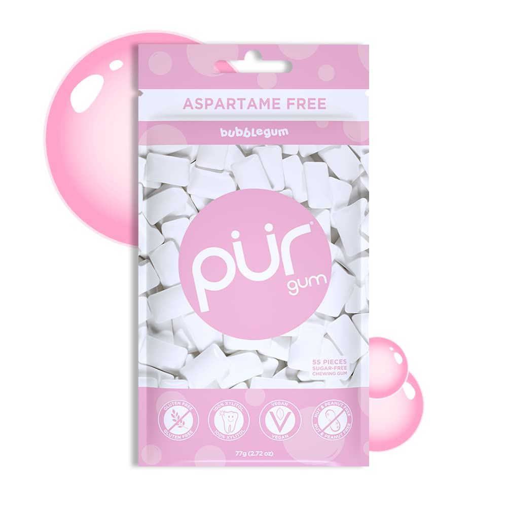 PUR Gum | Aspartame Free Chewing Gum | 100% Xylitol | Sugar Free, Vegan, Gluten Free & Keto Friendly | Natural Spearmint Flavored Gum, 55 Pieces (Pack of 1) - Premium chewing gum from Concordia Style Boutique - Just $9.27! Shop now at Concordia Style Boutique