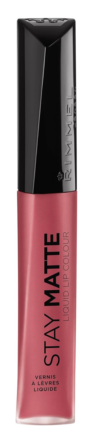 Rimmel London Stay Matte Liquid Lip Color with Full Coverage Kiss-Proof Waterproof Matte Lipstick Formula that Lasts 12 Hours - 810 Plum This Show, .21oz - Premium lipstick from Concordia Style Boutique - Just $5! Shop now at Concordia Style Boutique