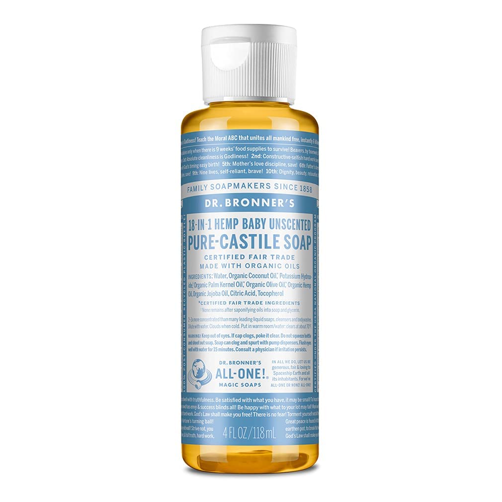 Dr. Bronner's - Pure-Castile Liquid Soap (Lavender, 8 ounce) - Made with Organic Oils, 18-in-1 Uses: Face, Body, Hair, Laundry, Pets and Dishes, Concentrated, Vegan, Non-GMO - Premium  from Concordia Style Boutique - Just $12.28! Shop now at Concordia Style Boutique