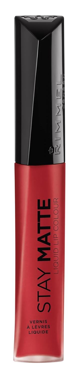 Rimmel London Stay Matte Liquid Lip Color with Full Coverage Kiss-Proof Waterproof Matte Lipstick Formula that Lasts 12 Hours - 810 Plum This Show, .21oz - Premium lipstick from Concordia Style Boutique - Just $5! Shop now at Concordia Style Boutique