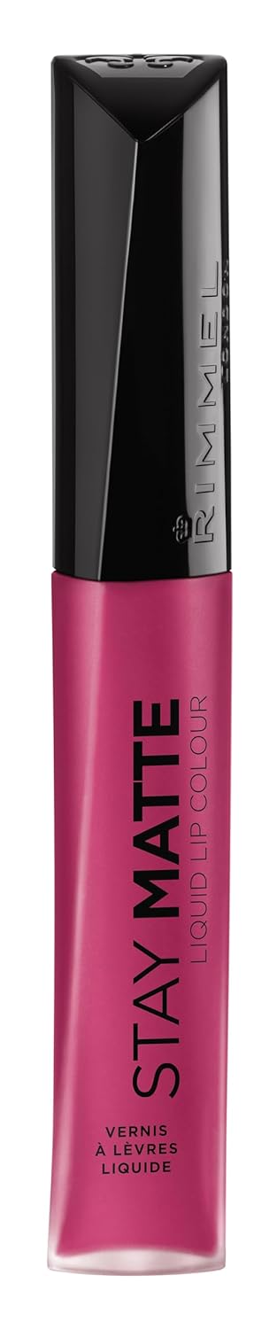 Rimmel London Stay Matte Liquid Lip Color with Full Coverage Kiss-Proof Waterproof Matte Lipstick Formula that Lasts 12 Hours - 810 Plum This Show, .21oz - Premium lipstick from Concordia Style Boutique - Just $5! Shop now at Concordia Style Boutique