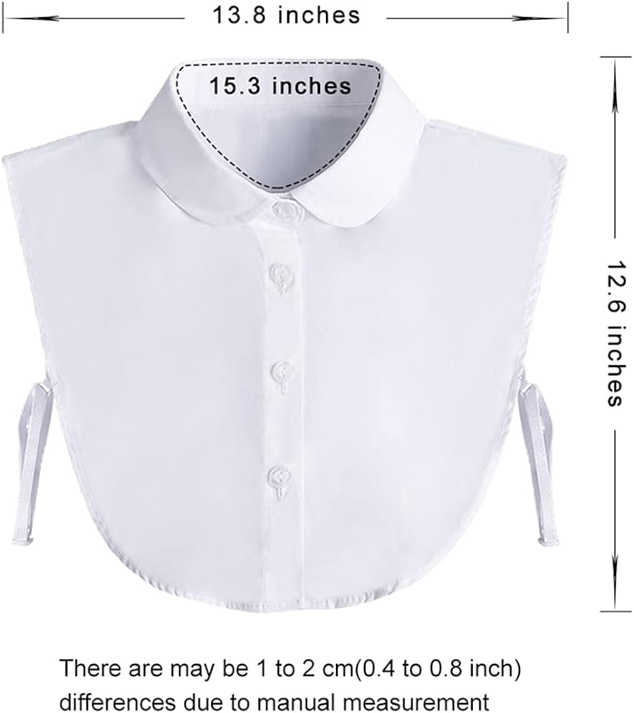 Fake Collar Detachable Dickey Collar Blouse Half Shirts Peter Pan Faux False Collar for Women & Girls Favors - Premium Blouses & Button-Down Shirts from Concordia Style Boutique - Just $20.83! Shop now at Concordia Style Boutique